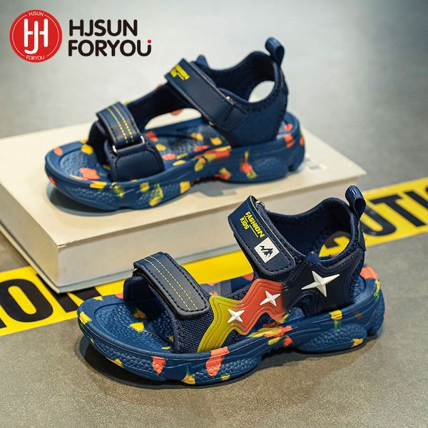 

slipper summer beach water children sandals fashion boys girls shoes lightweight non slip soft bottom cartoon comfortable kids 230511, Black;grey