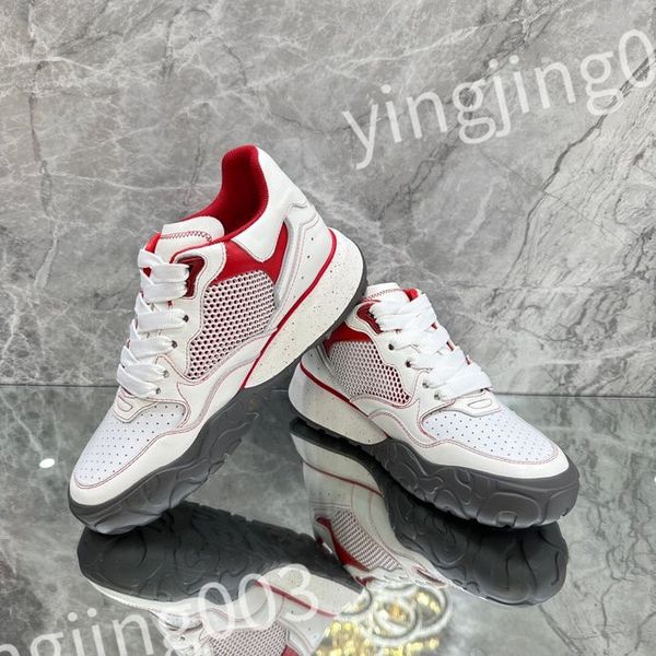 

2023 luxury designer woman shoe leather lace up men fashion platform sneakers white black mens womens casual shoes