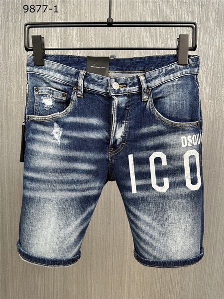 

italian european and american fashion men's casual jean shorts, high-grade washing, pure hand grinding, quality optimization la9877-1, Blue