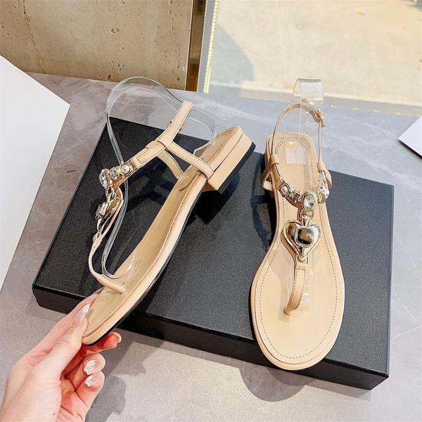 

designer beach shoes cc sandals women fashion footwear summer leather slippers ccity slides indoor flip flops woman outdoor shoes ad1