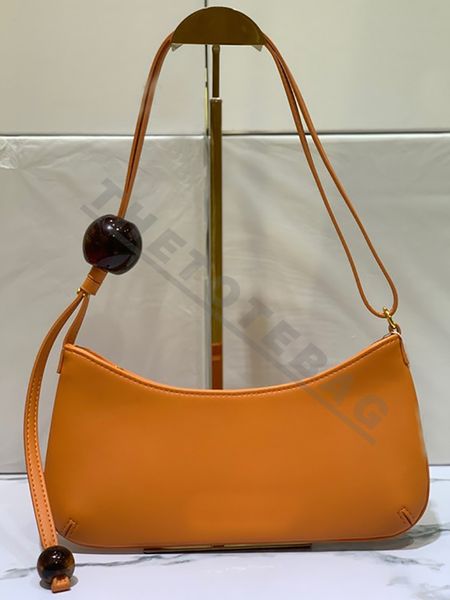 

le bisou perle leather shoulder bag simon porte designer with large beads fashion women baguette handbags zipped closure purse wallet adjust