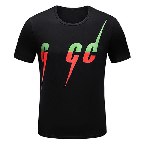

men's t-shirt men's designer tide high-end cotton printed geometric pattern short sleeve fried street hip-hop shirt size m-xxxl d1, White;black