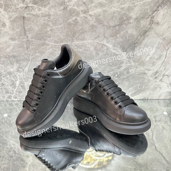 

fashion men designer casual shoes classic do-old dirty shoes mid double height bottom trainers leather glitter golden quality2023, Black