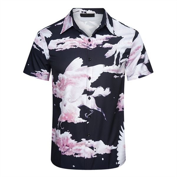 

2023men's casual shirts luxury business fashion men shirts summer short sleeve classic striped coat polos advanced popular clothes 006, White;black