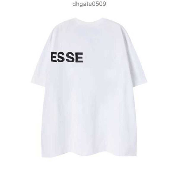 

2023 ess designer mens t-shirts womens tees short summer fashion casual with letter superior quality30ji, White;black