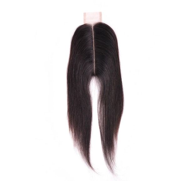 

brazilian virgin human hair 26 lace closure silky straight 2x6 lace closure 16inch whole closures middle part9553436, Black;brown