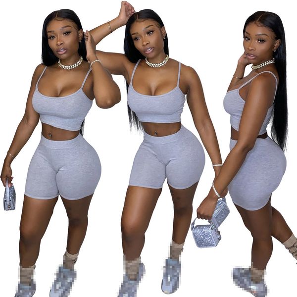 

women's two piece pants two piece set women s outfits summer clothes crop shorts 2 clothing wholesale 230511, White