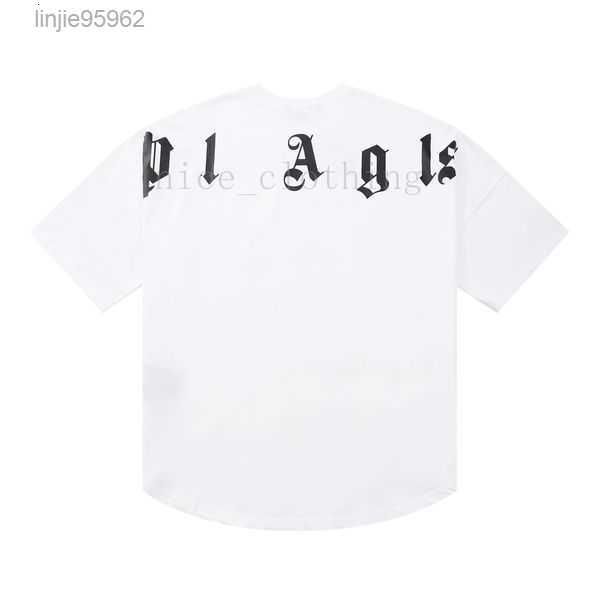

designer pa t-shirt tees print palms t shirts mens womens angle short sleeve casual streetwear clothing clothes 2tgfh, White;black