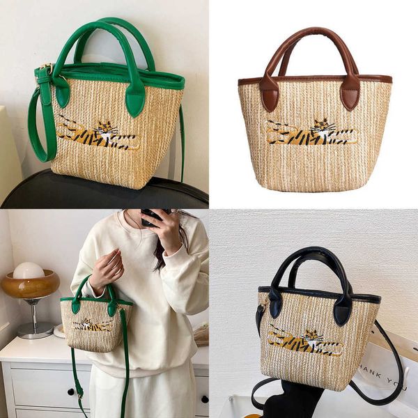 

nxy fashion ladies straw handbags summer new travel beach crossbody bags for women handmade weaving bohemia tote bag female 230424
