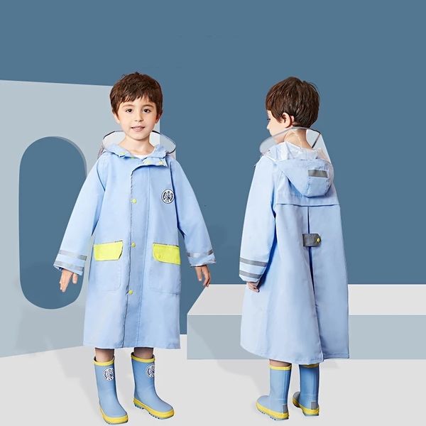 

rain gear kids thickened rain coat outdoor waterproof raincoat children windproof poncho boys girls winter student rainwear 230511, Red;brown