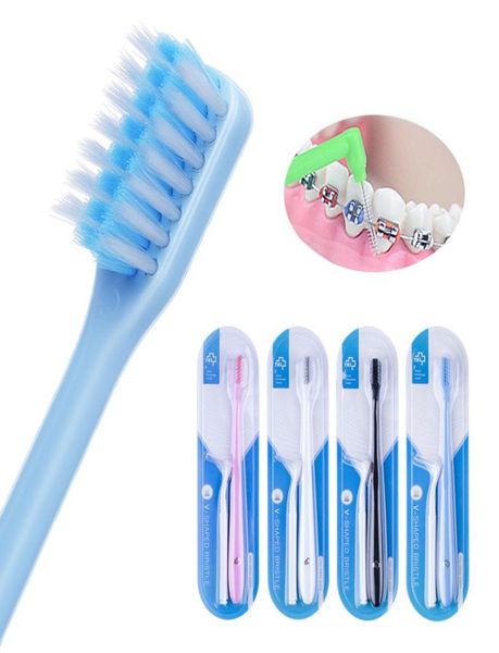 

vshaped bass brushing toothbrush vtrim orthodontic tooth brush teethbrush for braces and orthocontics small head7535245