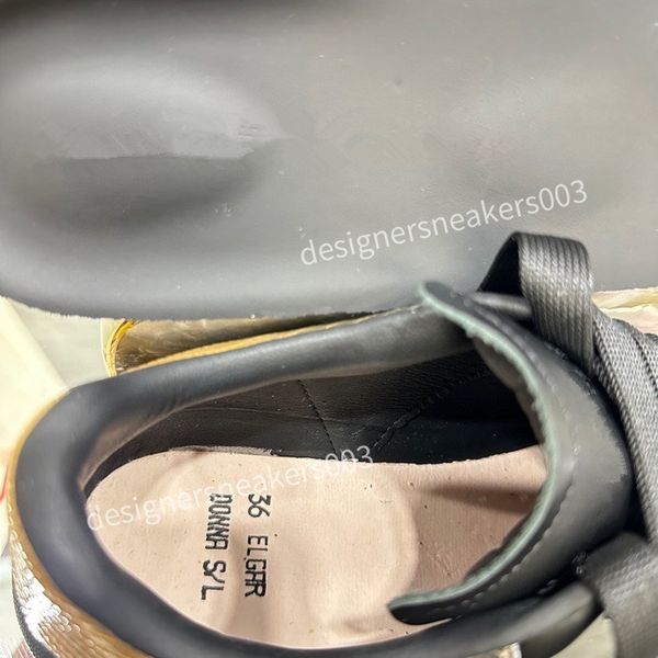

2023fashion men womens designer casual shoes classic do-old dirty shoes mid double height bottom trainers leather glitter golden quality, Black