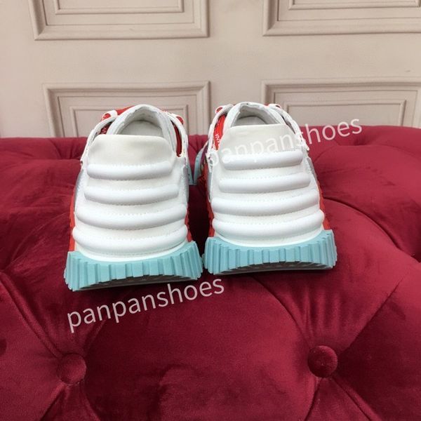 

2023new fashion brand casual shoes women men designer leather lace-up sneakers fashion lady flat running letters shoes platform sneaker, Black