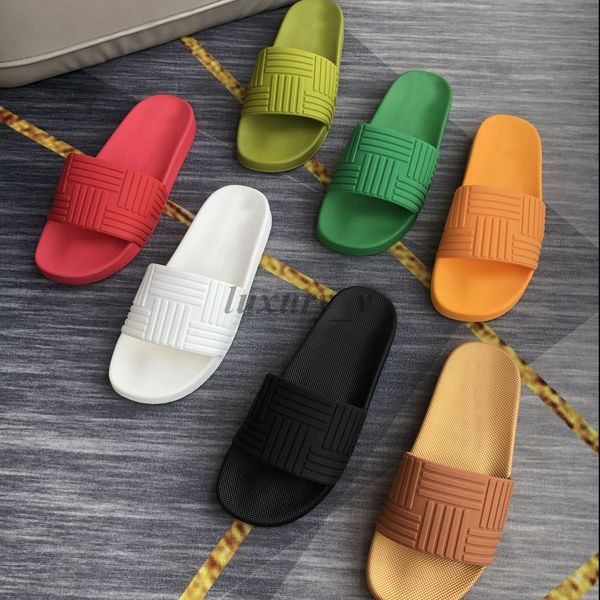 

designer rubber slippers men flat sandals embossed flip flops chunky sole candy color slides summer platform thick bottom beach flat, Black