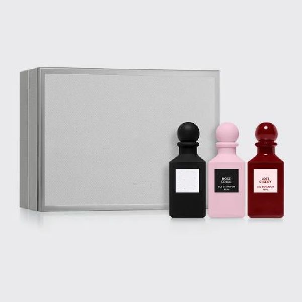 

promotion brand perfume set 12ml x 3pcs fabulous rose prick lost cherry 3 in 1 with box fragrance fast ship present