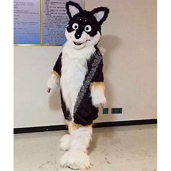 

dog fox husky cartoon mascot costume cartoon anime theme character carnival adults size christmas birthday party outdoor outfit suit, Red;yellow