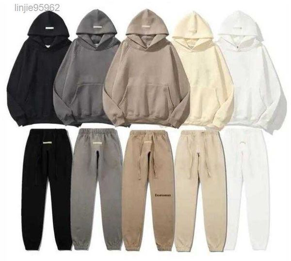 

ess winter fashion hoodie designer mens hoodies fears loose pullover god hoody sweatshirts long sleeve hooded womens clothing winter4xlf, Black