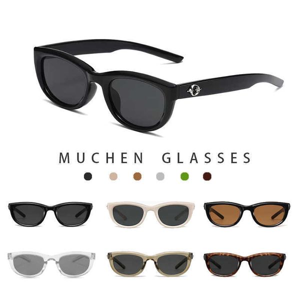 

frames 2023 new gm women's fashion personality trendy girls' advanced sense uv protection sunglasses men, White;black