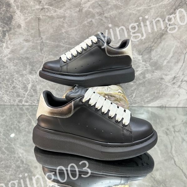 

2023 new luxurys mens womens fashion casual shoes loafers designer classic rubber platform leisure comfort four seasons shoes, Black