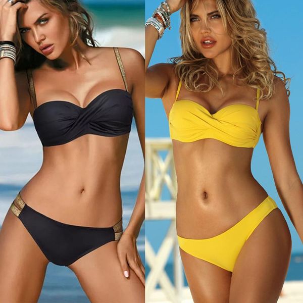 

swimwear bikini push up 2022 swimsuit women two pieces bathing suit brazilian swimwear female biquini beachwear black bikinis set, White;black