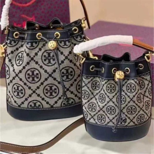 

21% off 2023 fashion new women's jacquard canvas bucket tote classic vintage cross-body drawstring handbag