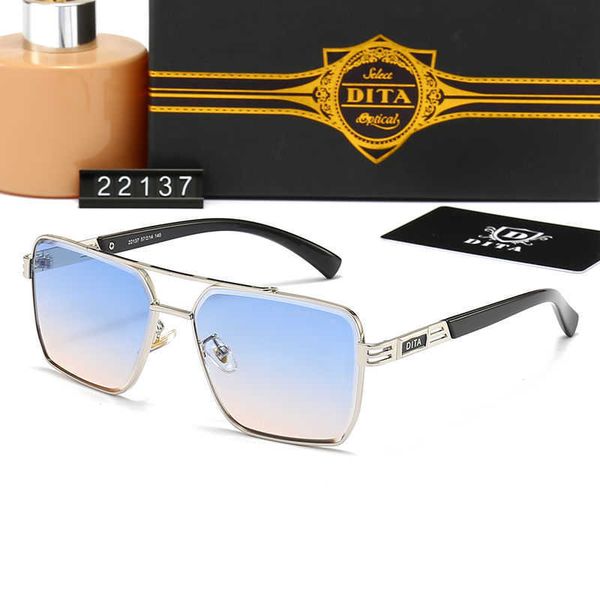 

original wholesale designer sunglasses for sale dita new end handsome men's square fashion trend casual anti glare 22137 have nbbk, White;black