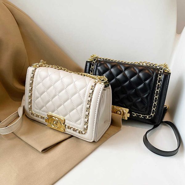 

50% off 2023 handbag popular new women's lingge chain advanced small fashion one shoulder crossbody bag