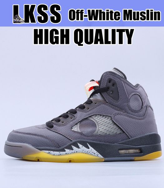 

lkss ofw muslin jumpman 5 5s shoes og mens basketball sneaker sports sneakers