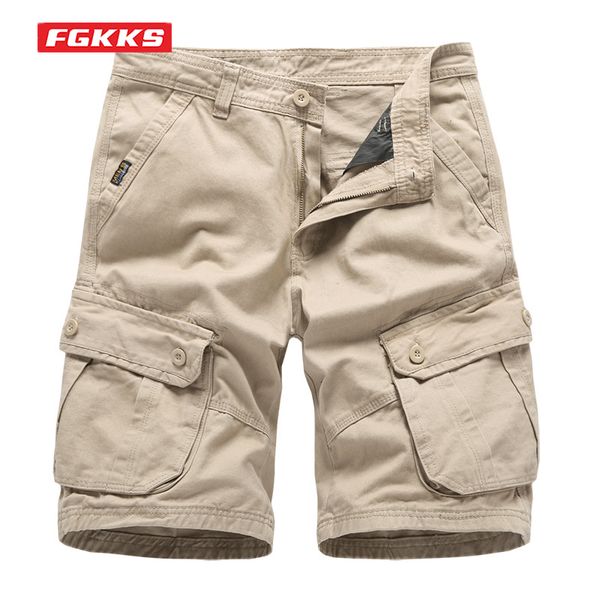 

men s shorts fgkks cargo summer casual trend fashion solid color design short for male 230511, White;black
