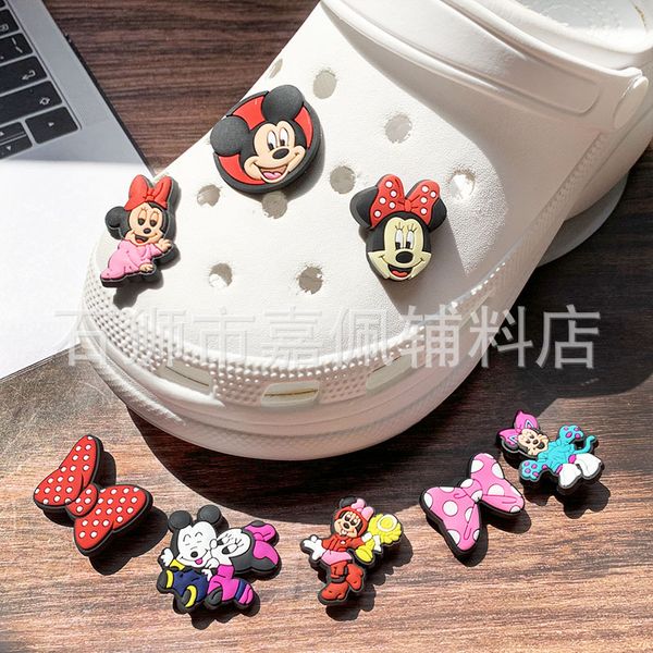 

anime charms wholesale childhood memories funny gift girl mouse friend cartoon charms shoe accessories pvc decoration buckle soft rubber clo, Blue
