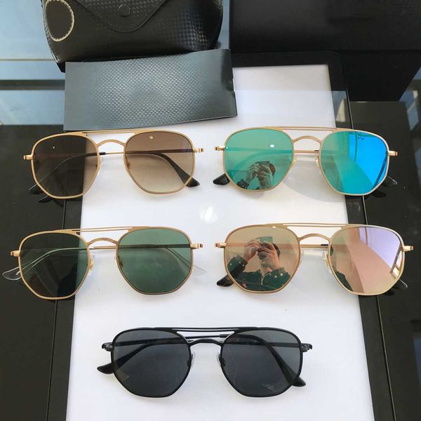 

men rao baa classic brand retro women sunglasses bans luxury designer eyewear 3609 bands metal frame designers ray sun glasses woman, White;black