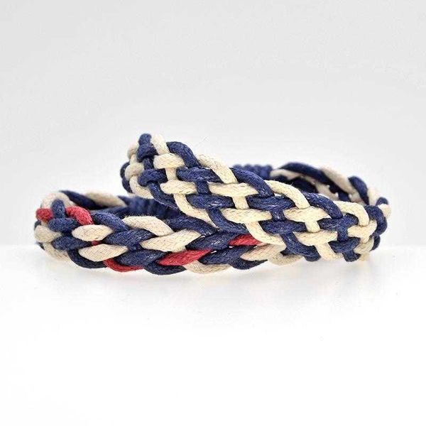 

cotton and linen color woven bracelet selling hand rope, Golden;silver