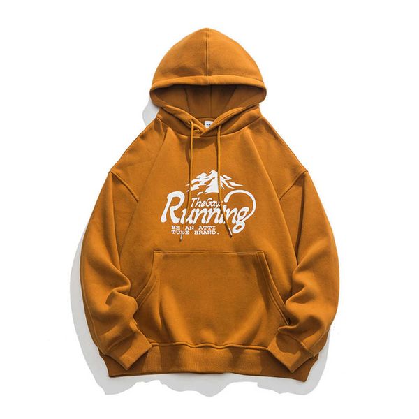 

hoodies american men's loose winter plush thick hoodie coat fashion label{category}, Black