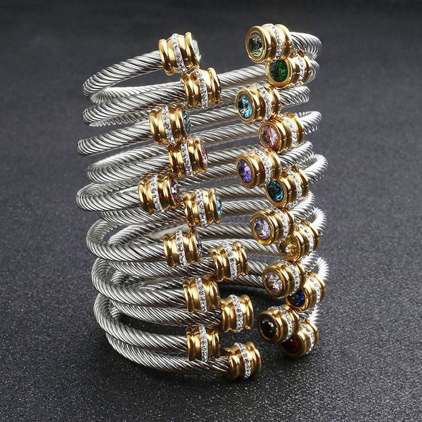 

bangle jewelry jewelry fashion jewelry luxury bracelet stainless steel interweaving aaacz cool stuff india jewellery szqch004 230511, Black