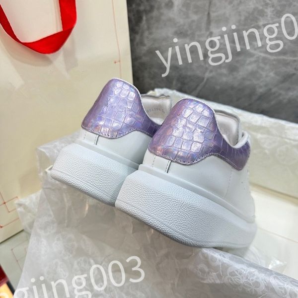 

new luxurys designer women's sports shoes genuine leather casual shoes men's sports shoes black white lacing four seasons shoes