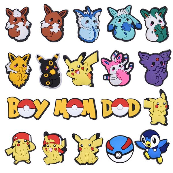 

anime charms wholesale childhood memories yellow elf spirit funny gift cartoon charms shoe accessories pvc decoration buckle soft rubber clo, Blue