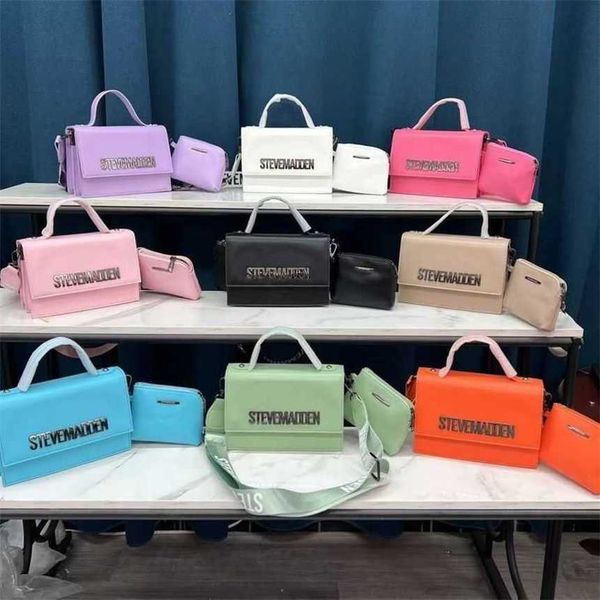 

32% 2023 fashion handbag new cross border european and american women's single shoulder crossbody handheld simple letter mother child s