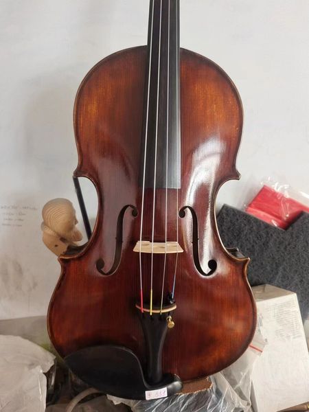 

master 15.5'' viola ornati model flamed maple back spruce hand carved
