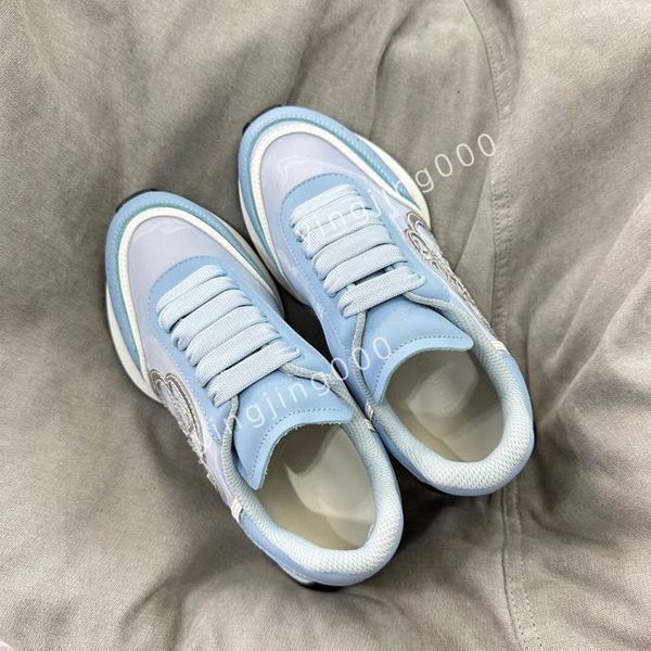 

2023new designers sneakers camouflage casual shoes stylist womens shoes designer checkered studded flats mesh fashion trainers, Black