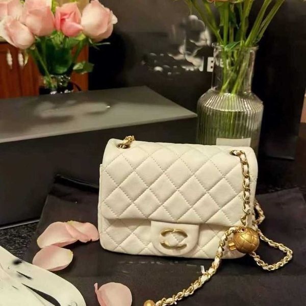 

27% off 2023 fashion handbag women's new summer square fat little golden ball lingge chain sheepskin one shoulder crossbody bag