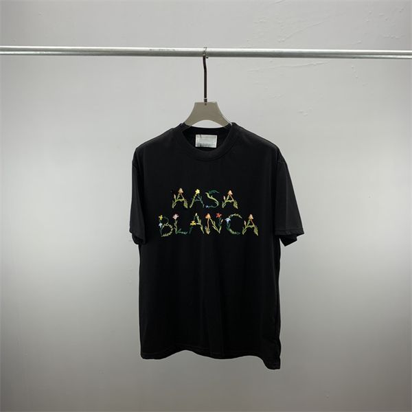 

2023 summer new fashion luxury short sleeve t-shirt round neck cotton letter classic short sleeve t-shirt#039, White;black