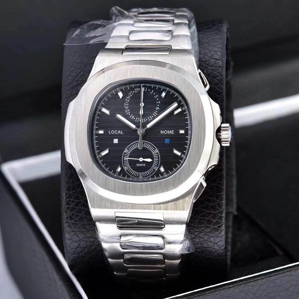 

luxury new watch automatic movement stainless steel comfort strap original clasp super luminous men's watch1, Slivery;brown