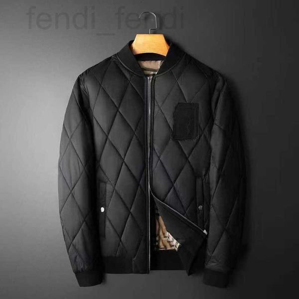 

men's down & parkas luxurious22ss mens dn jacket designer coat embroidery lapel shirt men business casual cardigan winter jackets 4xl 5, Black