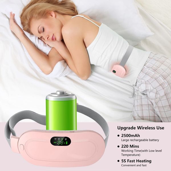 

other health beauty items menstrual heating pad smart warm belt relief waist pain cramps vibrating abdominal massager electric device 230511