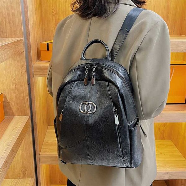 

30% off 2023 handbag women's spring new fashion trend temperament versatile casual backpack large capacity student backpack