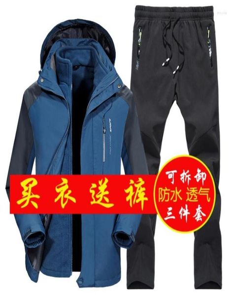 

skiing suits winter ski suit for men fleece warm windproof waterproof snowboarding set male outdoor jacket softshell pant1627599