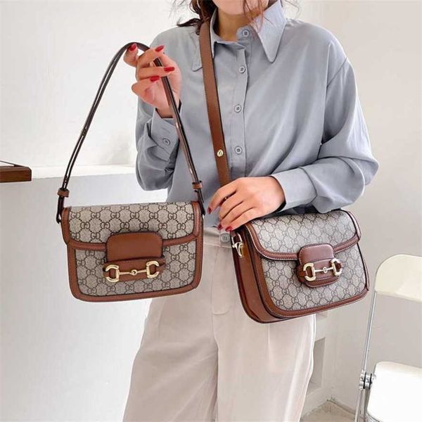 

13% off 2023 handbag network red women's selling new texture saddle trend fashion style single shoulder crossbody bag