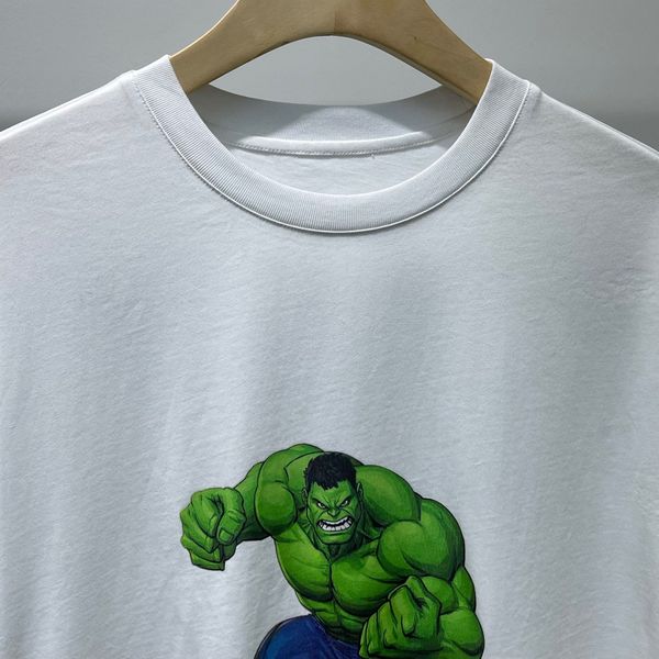 

black t shirt fashion tshirts luxury made by a famous designer green giant print round neck short sleeve gift recommendation, White;black