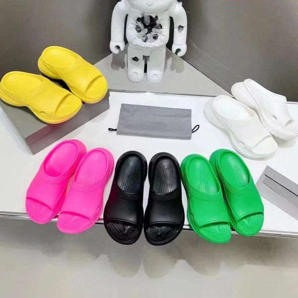 

sandal with box balencigas balencaigasity slippers 2023 slippers womens men luxury sandal track sandals rubber waterproof slide tourist tmh, Black