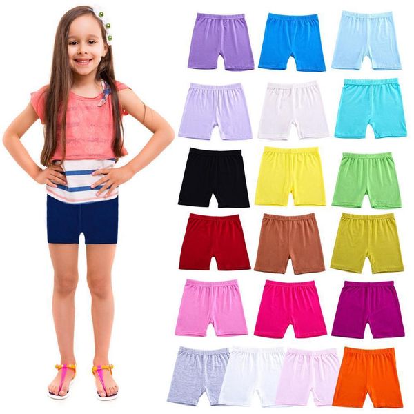 

women's leggings 5pcs child soft safety shorts girls breathable safety pant shorts anti emptied safety short pants girl underwear for s, Black